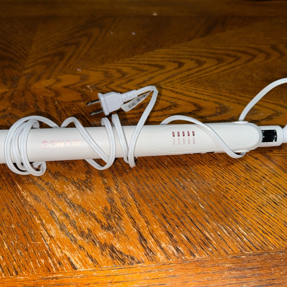 Conair White Styling Iron with Multiple Heat Settings